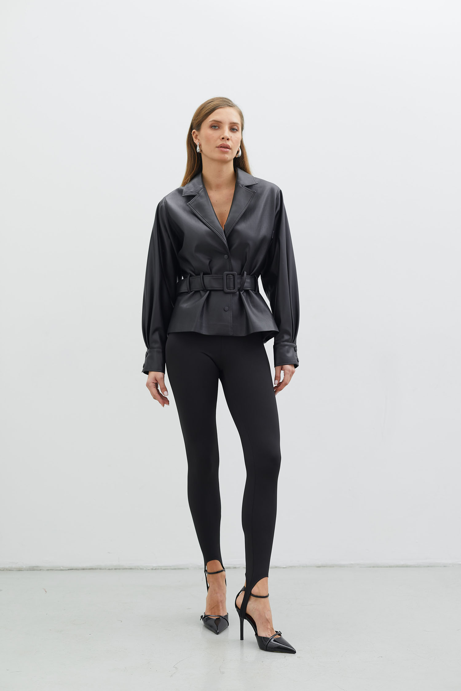 Легінси зі штрипками з біфлексу чорні TLA_00002854, фото 1 Легінси зі штрипками з біфлексу чорні TLA_00002854, фото 1 - в интернет магазине KAPSULA