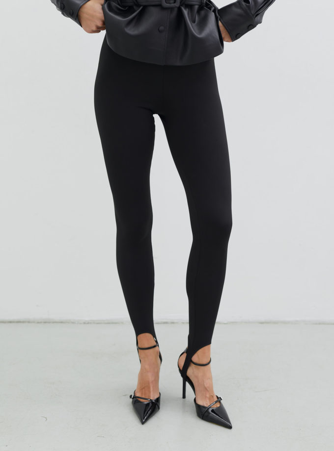 Легінси зі штрипками з біфлексу чорні TLA_00002854, фото 1 Легінси зі штрипками з біфлексу чорні TLA_00002854, фото 1 - в интернет магазине KAPSULA