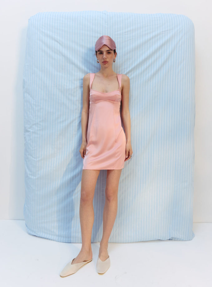 Сукня міні приталена з сатину рожева TLA_00003148, фото 1 Сукня міні приталена з сатину рожева TLA_00003148, фото 1 - в интернет магазине KAPSULA