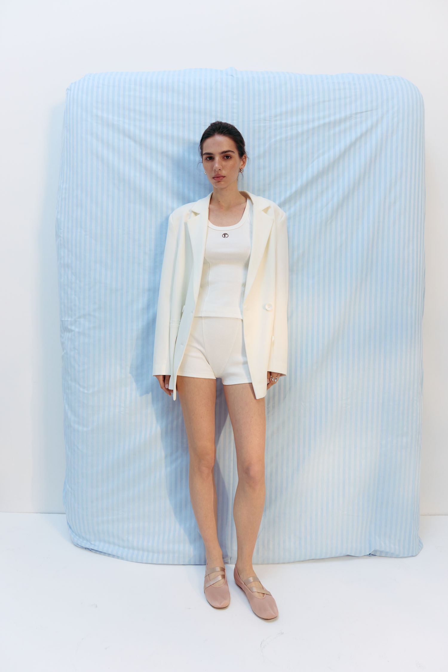 00003242-6 Трикотажні шорти молочні THE LACE (TLA_00003242) - фото 6