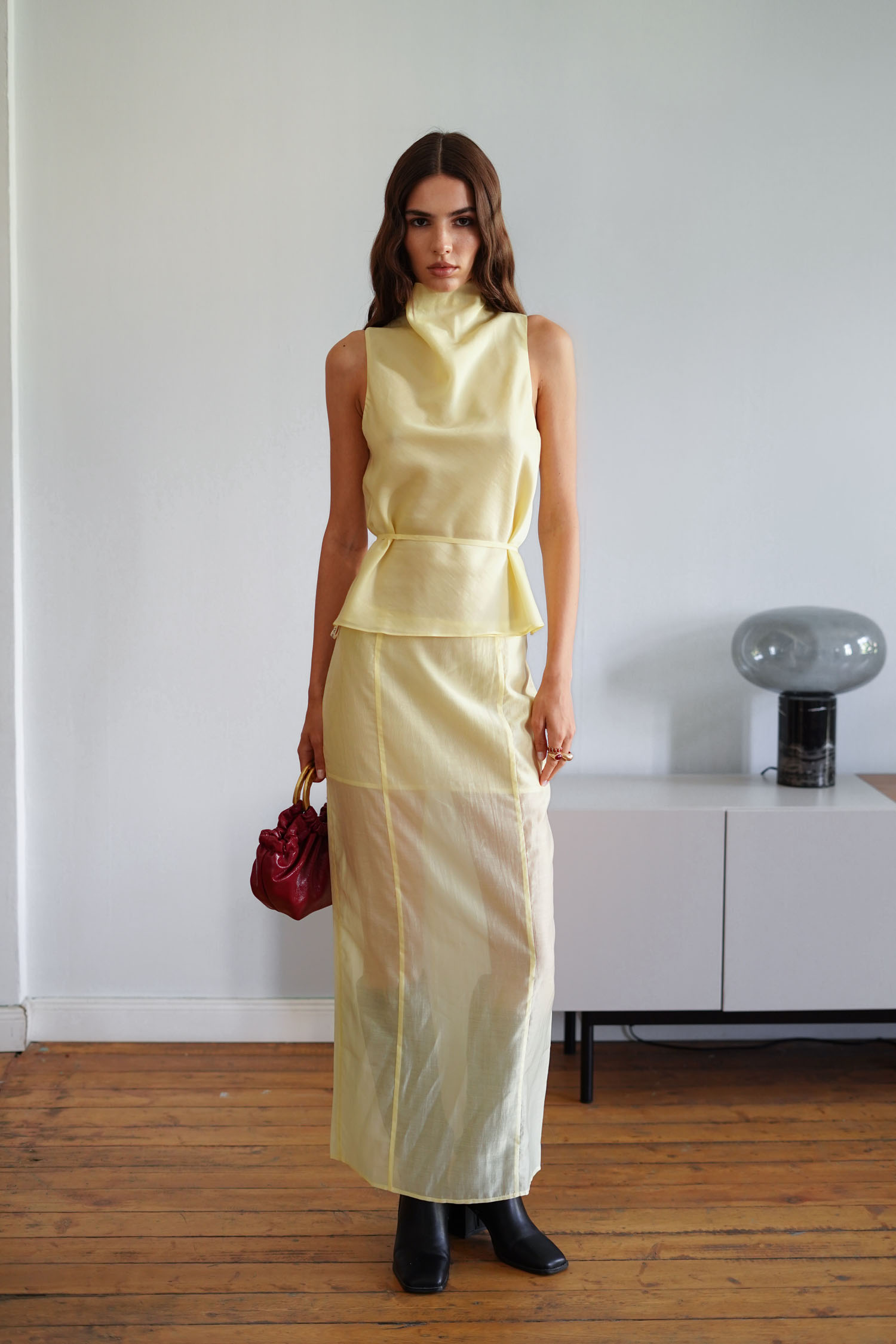 Спідниця максі напівпрозора з тенселу лимонна TLA_00003317, фото 1 Спідниця максі напівпрозора з тенселу лимонна TLA_00003317, фото 1 - в интернет магазине KAPSULA