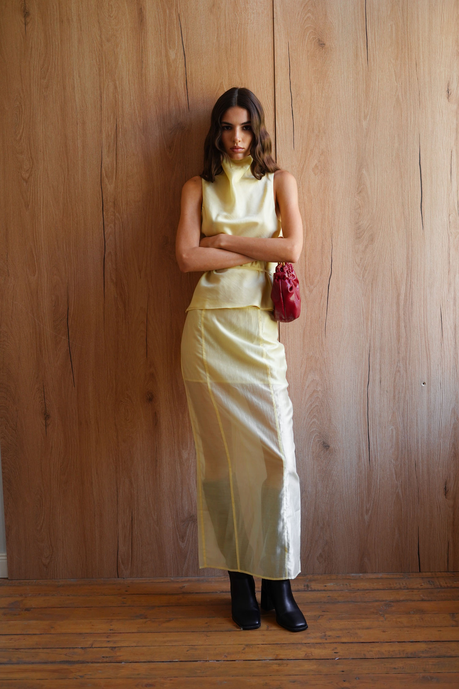 Спідниця максі напівпрозора з тенселу лимонна TLA_00003317, фото 1 Спідниця максі напівпрозора з тенселу лимонна TLA_00003317, фото 1 - в интернет магазине KAPSULA