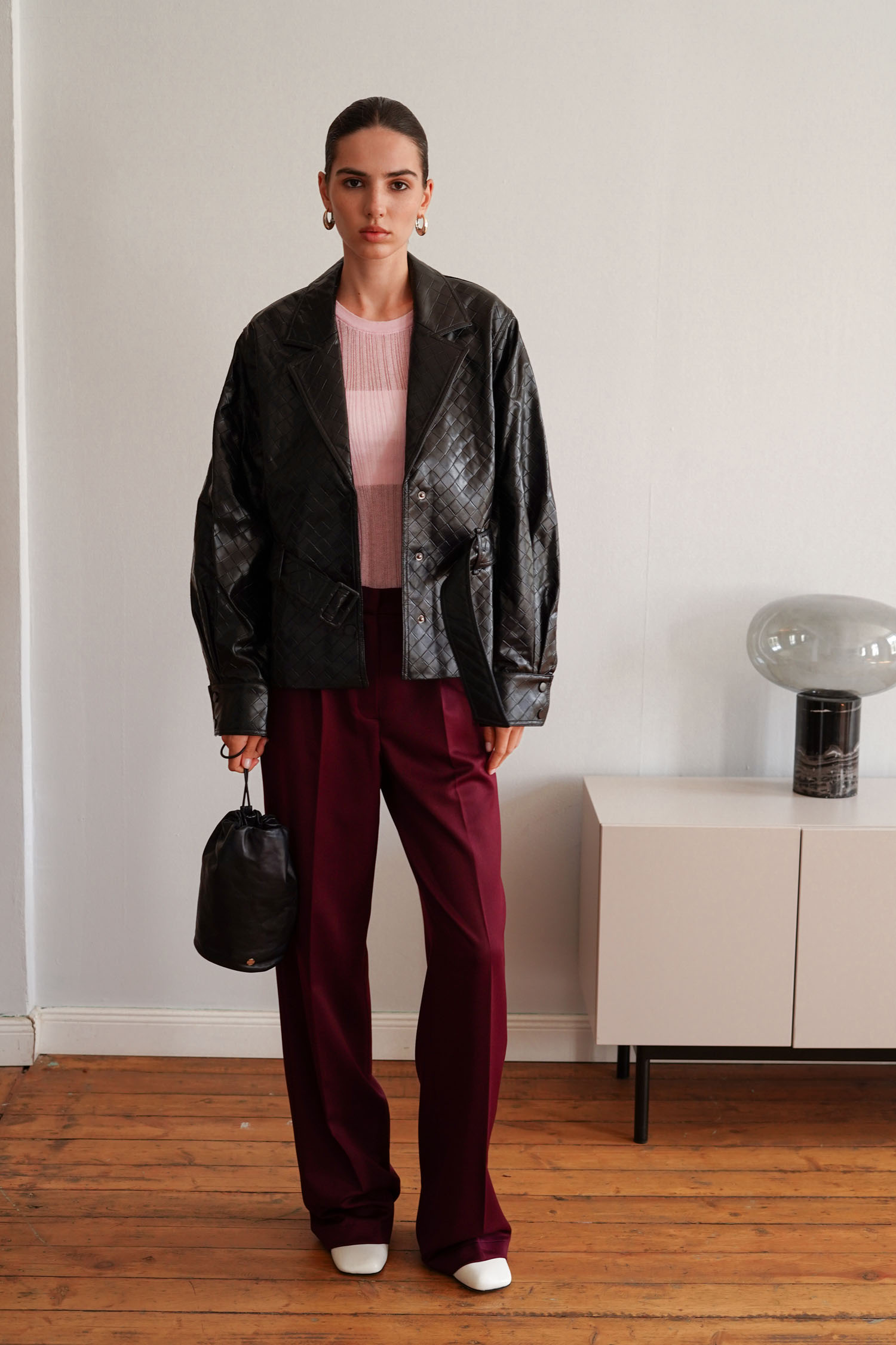 00003344-7 Джемпер напівпрозорий фактурний рожевий THE LACE (TLA_00003344) - фото 7