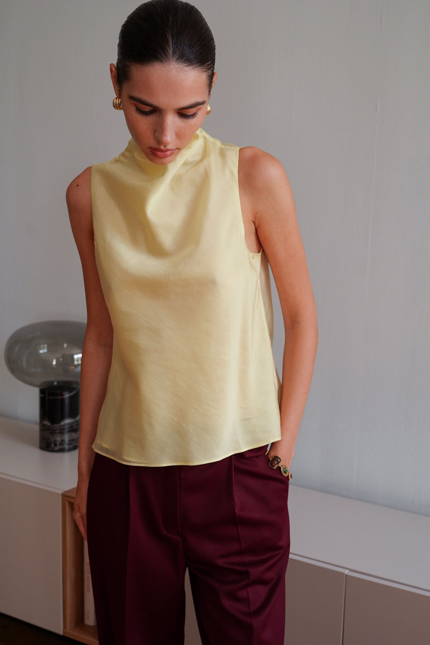 Брюки палаццо з декоративним клапаном бордові Modena TLA_00003355, фото 1 Брюки палаццо з декоративним клапаном бордові Modena TLA_00003355, фото 1 - в интернет магазине KAPSULA