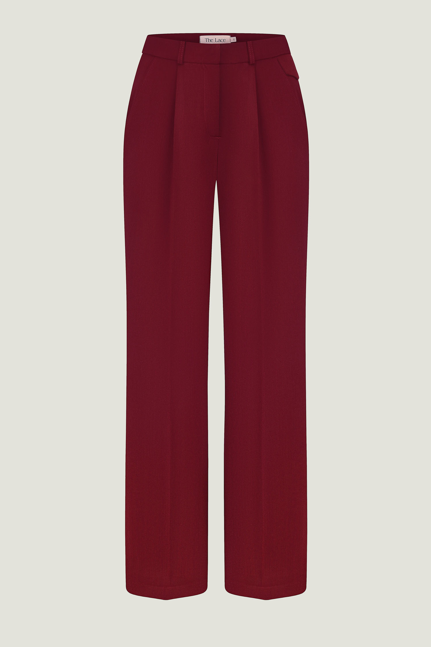 Брюки палаццо з декоративним клапаном бордові Modena TLA_00003355, фото 1 Брюки палаццо з декоративним клапаном бордові Modena TLA_00003355, фото 1 - в интернет магазине KAPSULA