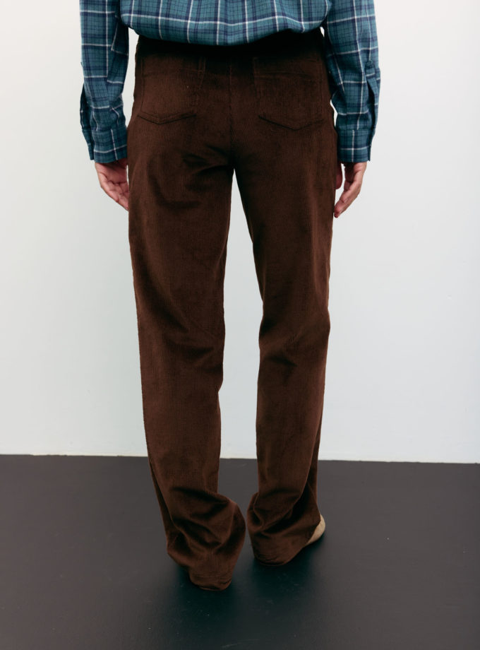 Брюки прямі з вельвету шоколадні TLA_00003388, фото 1 Брюки прямі з вельвету шоколадні TLA_00003388, фото 1 - в интернет магазине KAPSULA