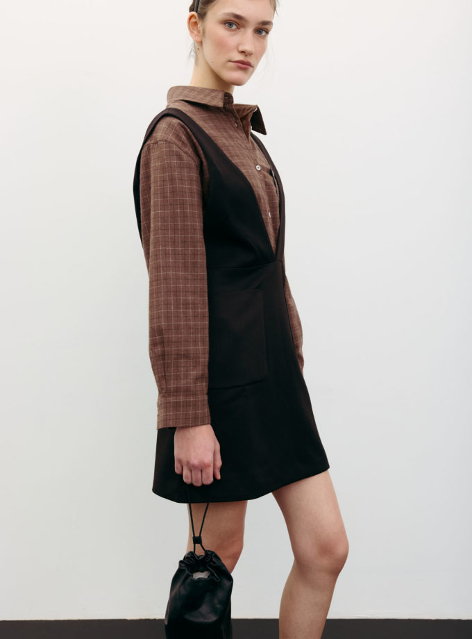 Сарафан міні шоколадний Modena TLA_00003391, фото 1 Сарафан міні шоколадний Modena TLA_00003391, фото 1 - в интернет магазине KAPSULA