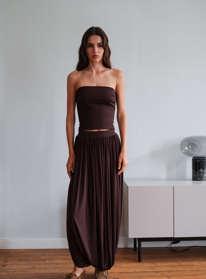 Топ-бандо подовжений шоколадний TLA_00003398, фото 1 Топ-бандо подовжений шоколадний TLA_00003398, фото 1 - в интернет магазине KAPSULA