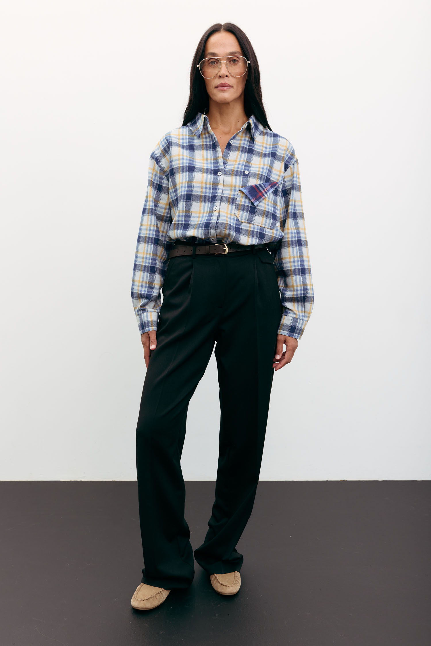 Брюки палаццо з декоративним клапаном чорні Modena TLE_00003457, фото 1 Брюки палаццо з декоративним клапаном чорні Modena TLE_00003457, фото 1 - в интернет магазине KAPSULA