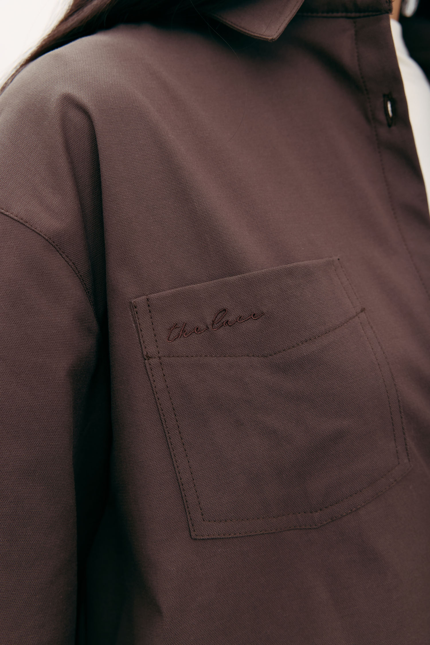 Сорочка оверсайз з вишивкою шоколадна TLA_00003486, фото 1 Сорочка оверсайз з вишивкою шоколадна TLA_00003486, фото 1 - в интернет магазине KAPSULA