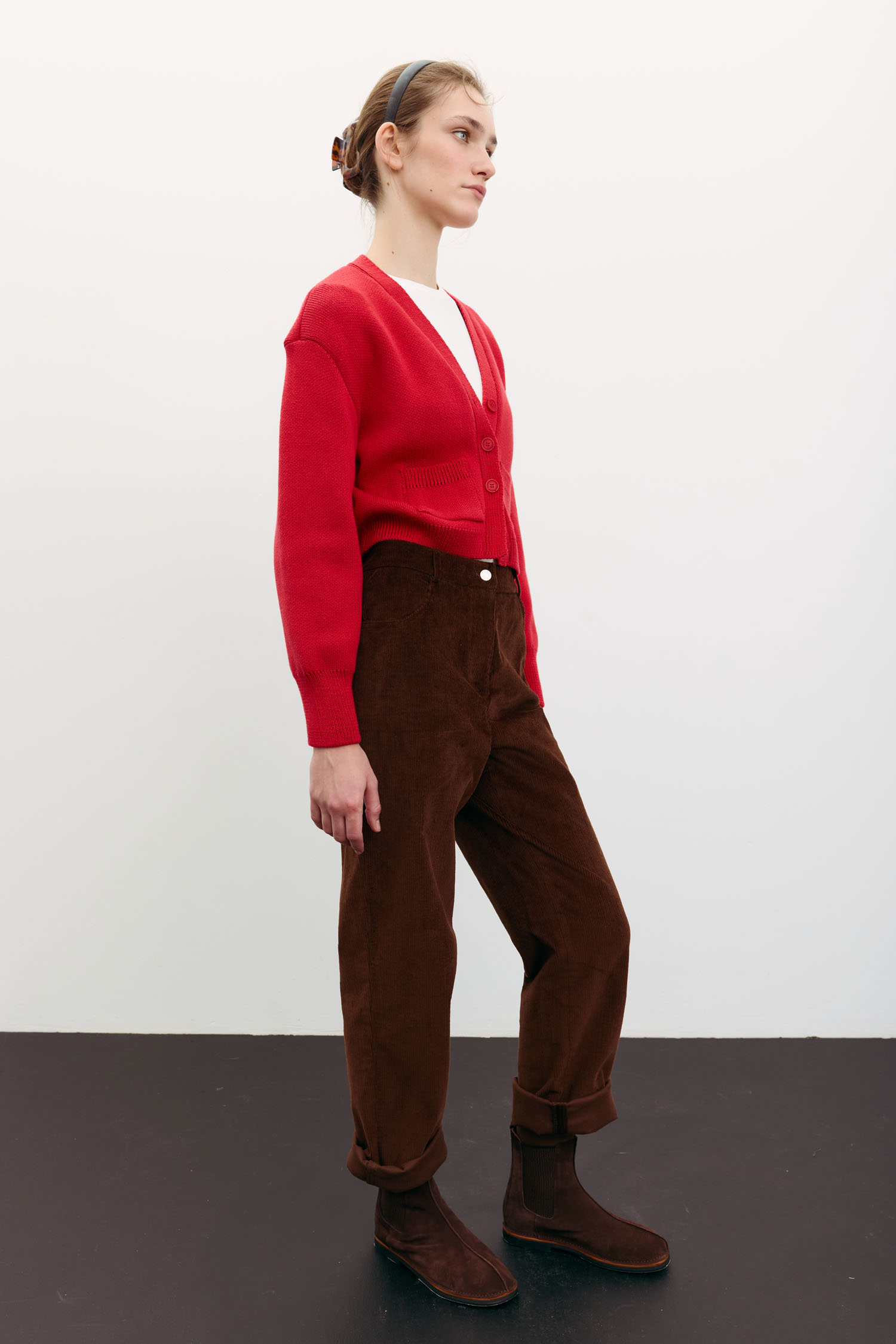 Кардиган трикотажний з кишенями червоний TLA_00003497, фото 1 Кардиган трикотажний з кишенями червоний TLA_00003497, фото 1 - в интернет магазине KAPSULA