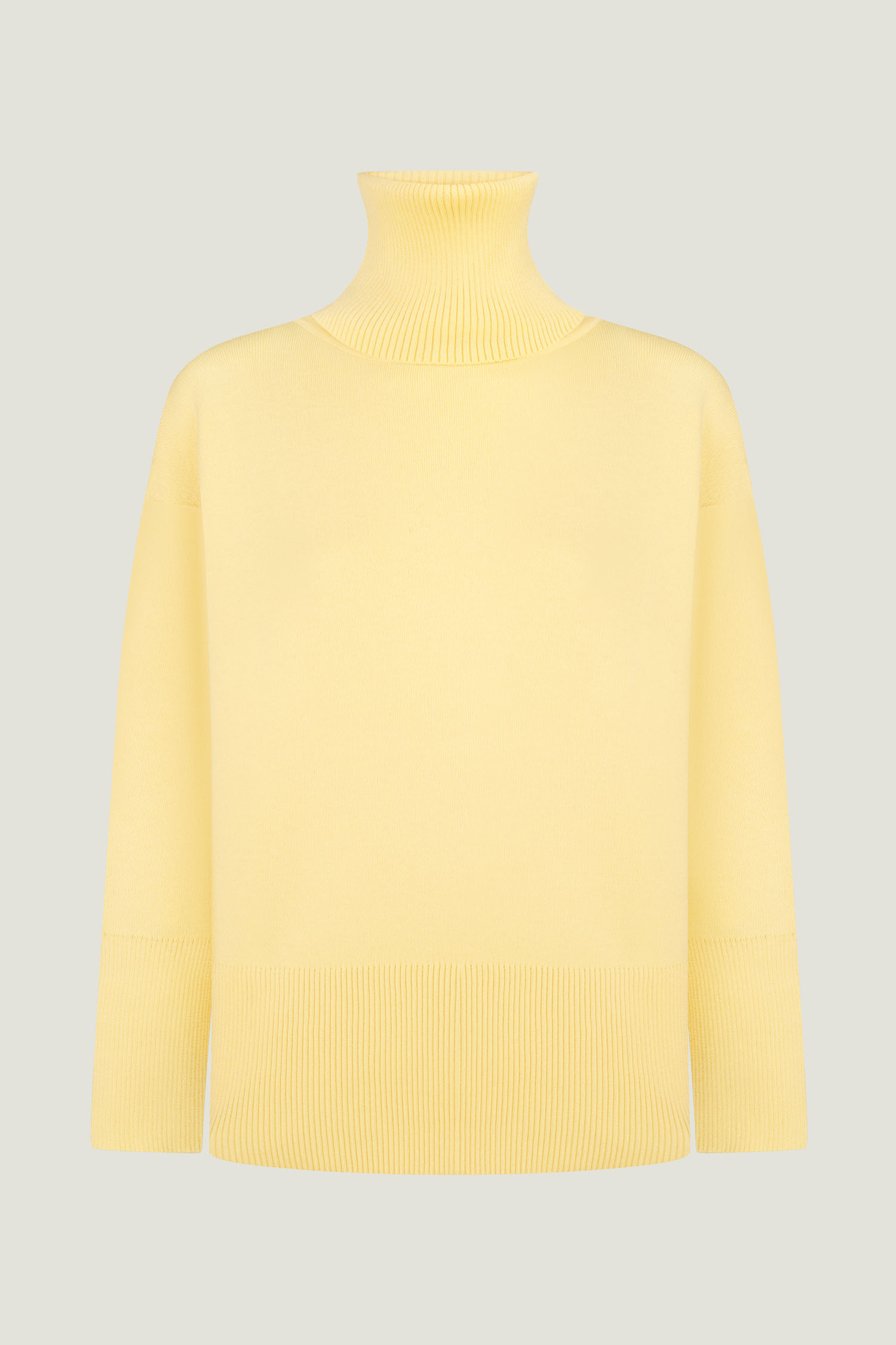 Трикотажний светр з об'ємною горловиною лимонний TLA_00003498, фото 1 Трикотажний светр з об'ємною горловиною лимонний TLA_00003498, фото 1 - в интернет магазине KAPSULA