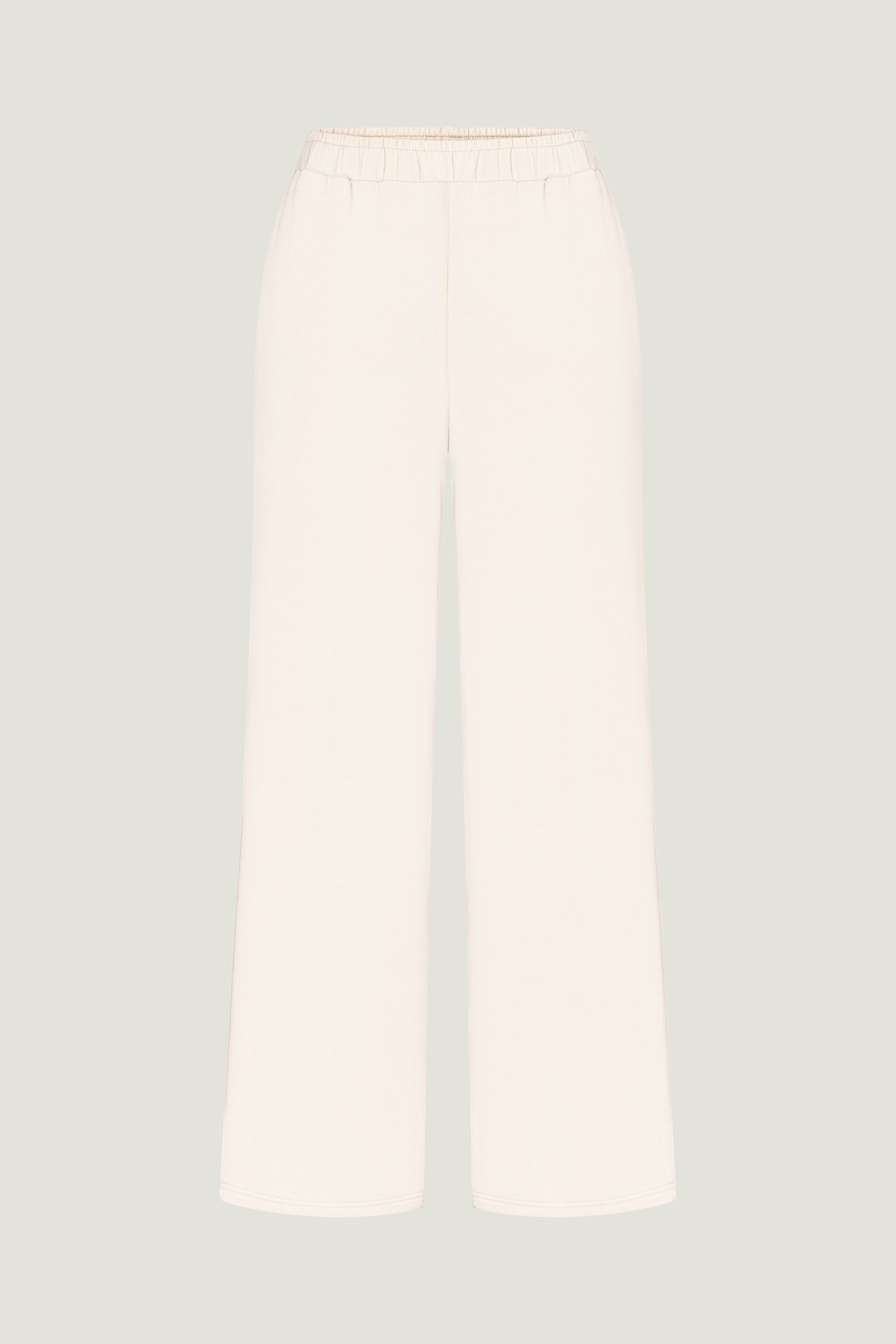 Брюки трикотажні вільного крою айворі TLA_00003505, фото 1 Брюки трикотажні вільного крою айворі TLA_00003505, фото 1 - в интернет магазине KAPSULA