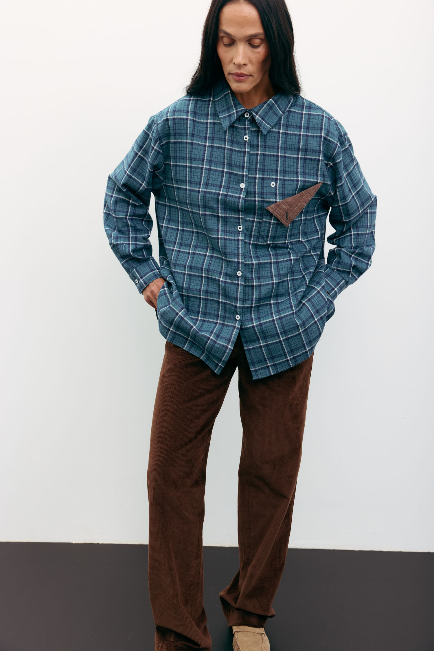 Сорочка в клітинку з декоративною кишенею зелена TLA_00003515, фото 1 Сорочка в клітинку з декоративною кишенею зелена TLA_00003515, фото 1 - в интернет магазине KAPSULA