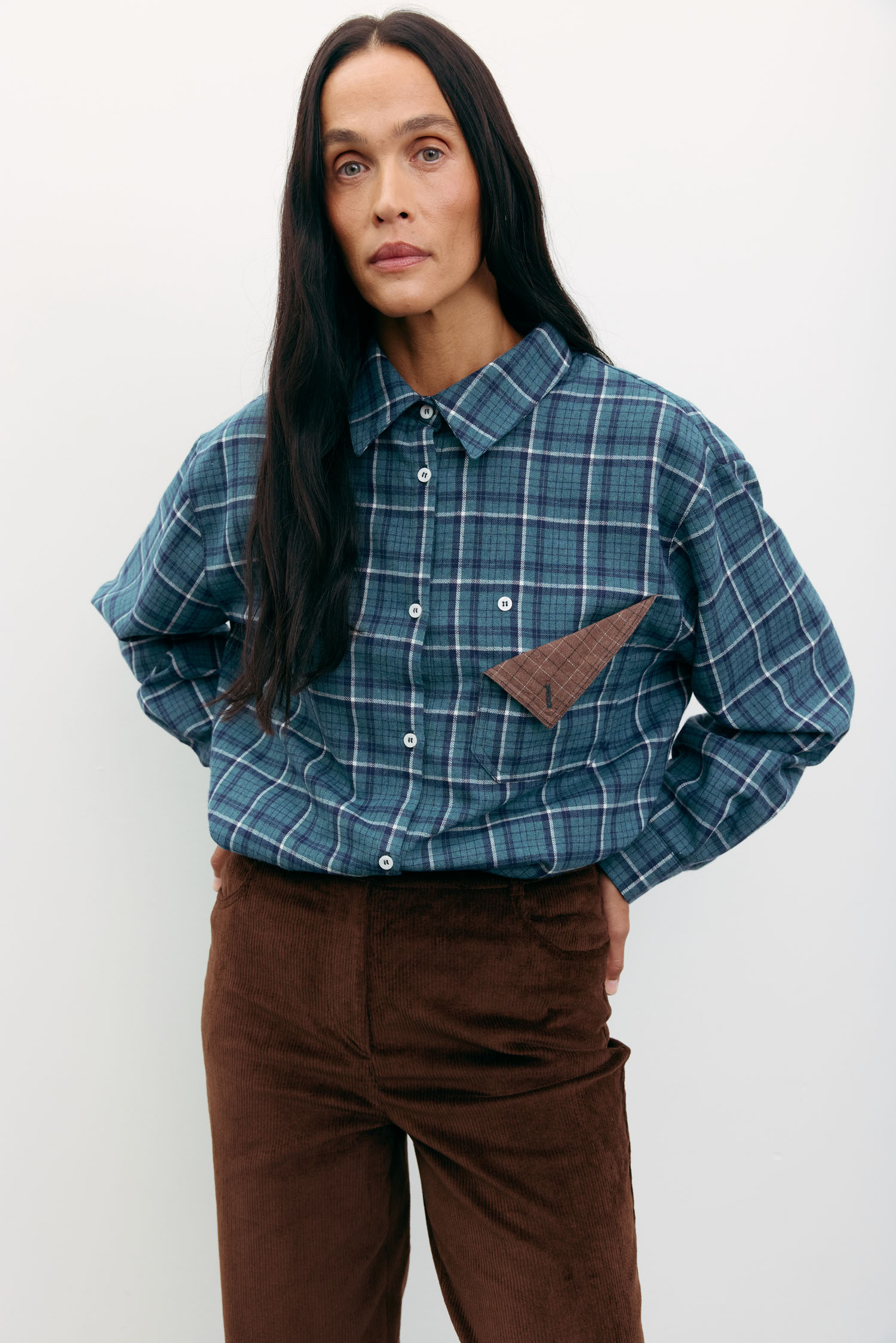 Сорочка в клітинку з декоративною кишенею зелена TLA_00003515, фото 1 Сорочка в клітинку з декоративною кишенею зелена TLA_00003515, фото 1 - в интернет магазине KAPSULA