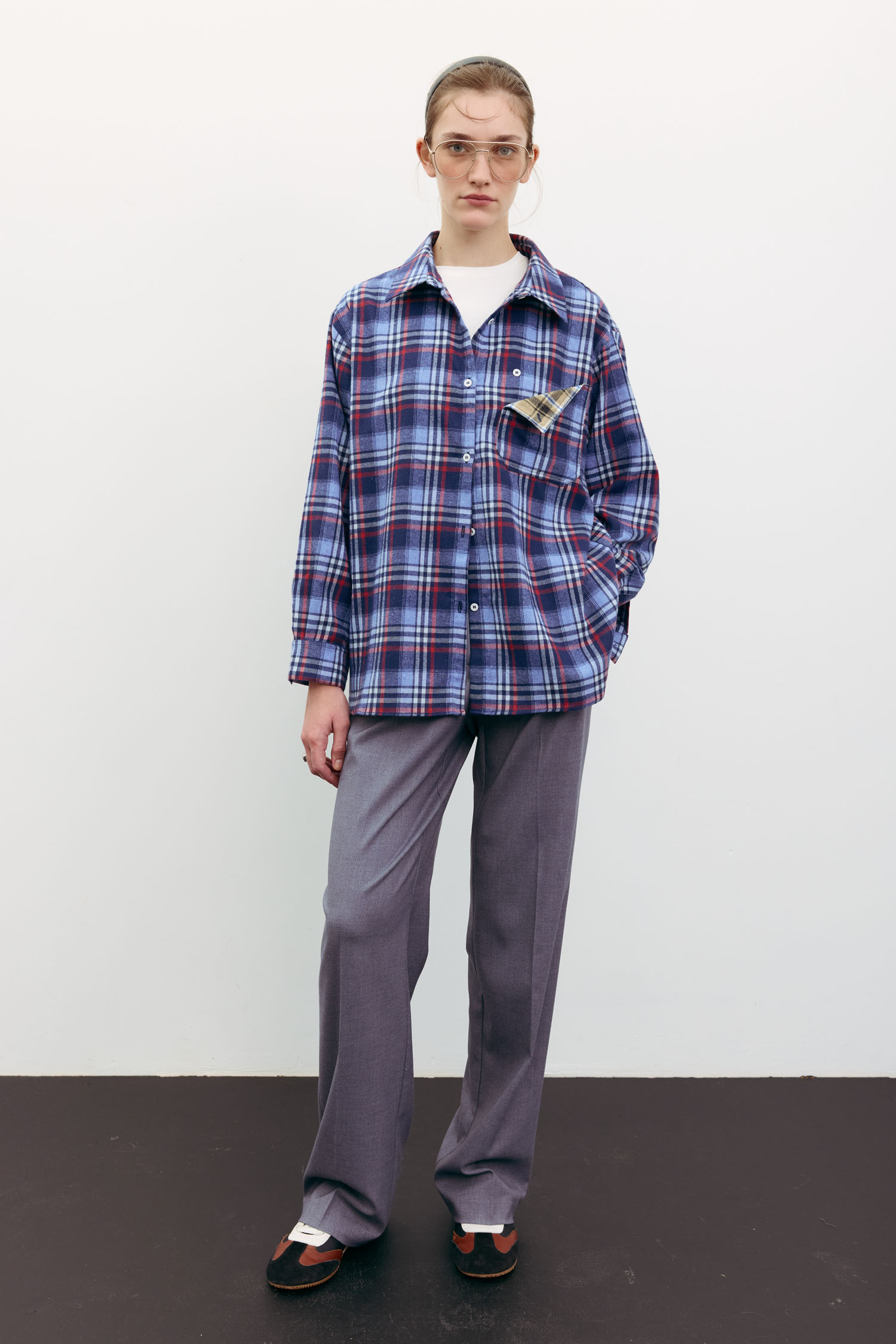 Сорочка в клітинку з декоративною кишенею синя TLA_00003518, фото 1 Сорочка в клітинку з декоративною кишенею синя TLA_00003518, фото 1 - в интернет магазине KAPSULA