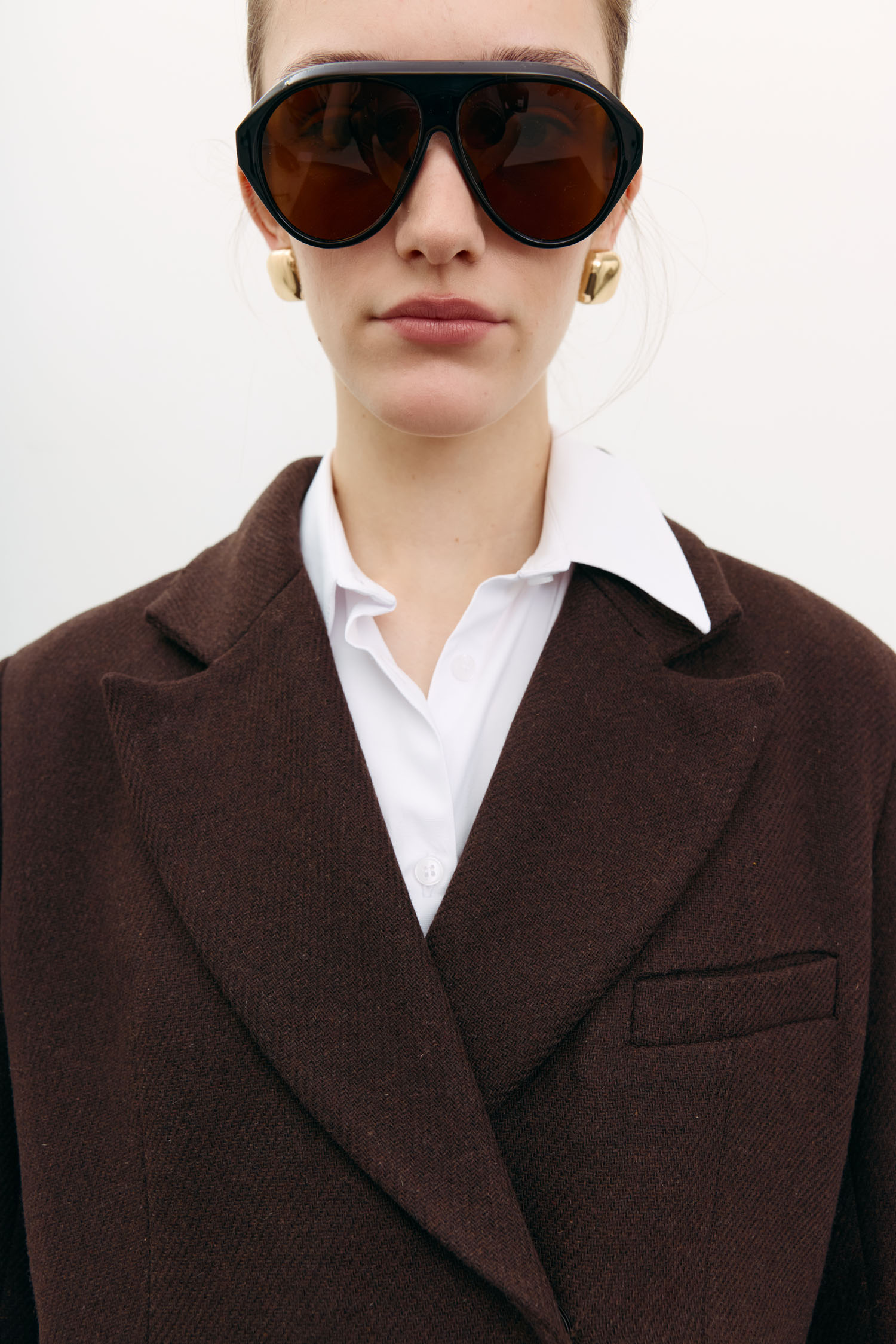 Пальто вовняне максі прямого крою шоколадне TLA_00003527, фото 1 Пальто вовняне максі прямого крою шоколадне TLA_00003527, фото 1 - в интернет магазине KAPSULA