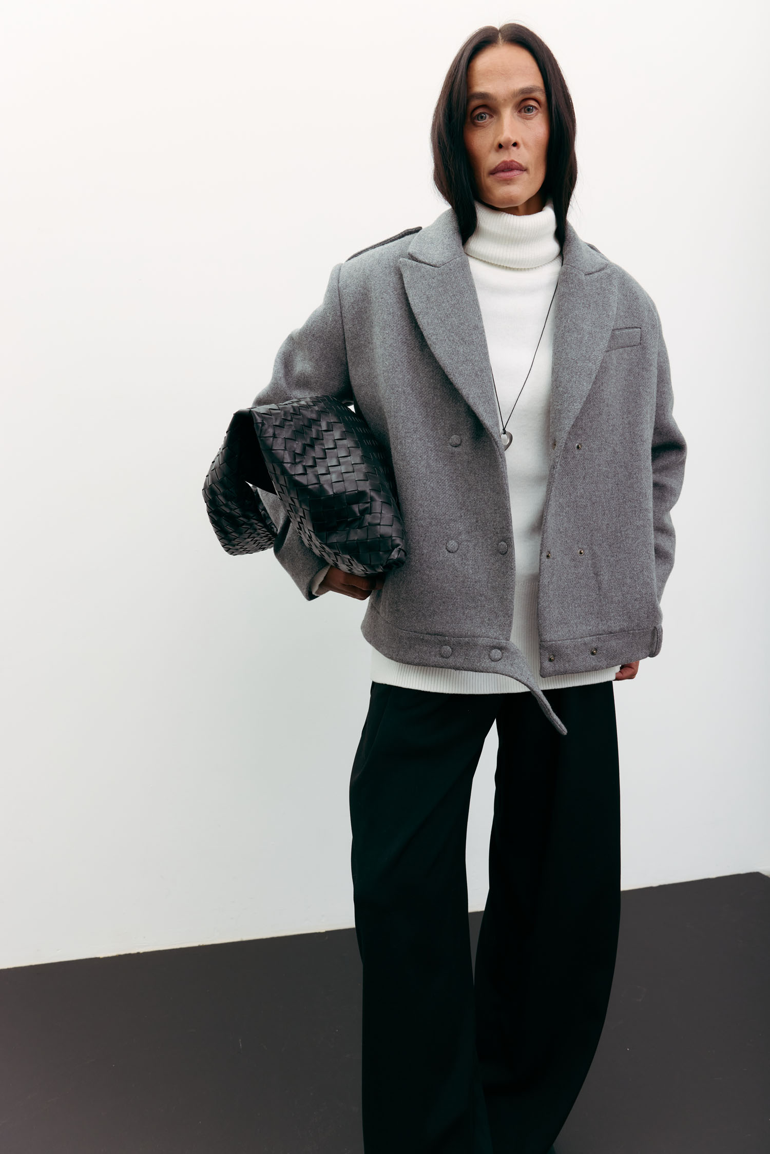 Пальто-жакет вовняне сіре TLA_00003543, фото 1 Пальто-жакет вовняне сіре TLA_00003543, фото 1 - в интернет магазине KAPSULA