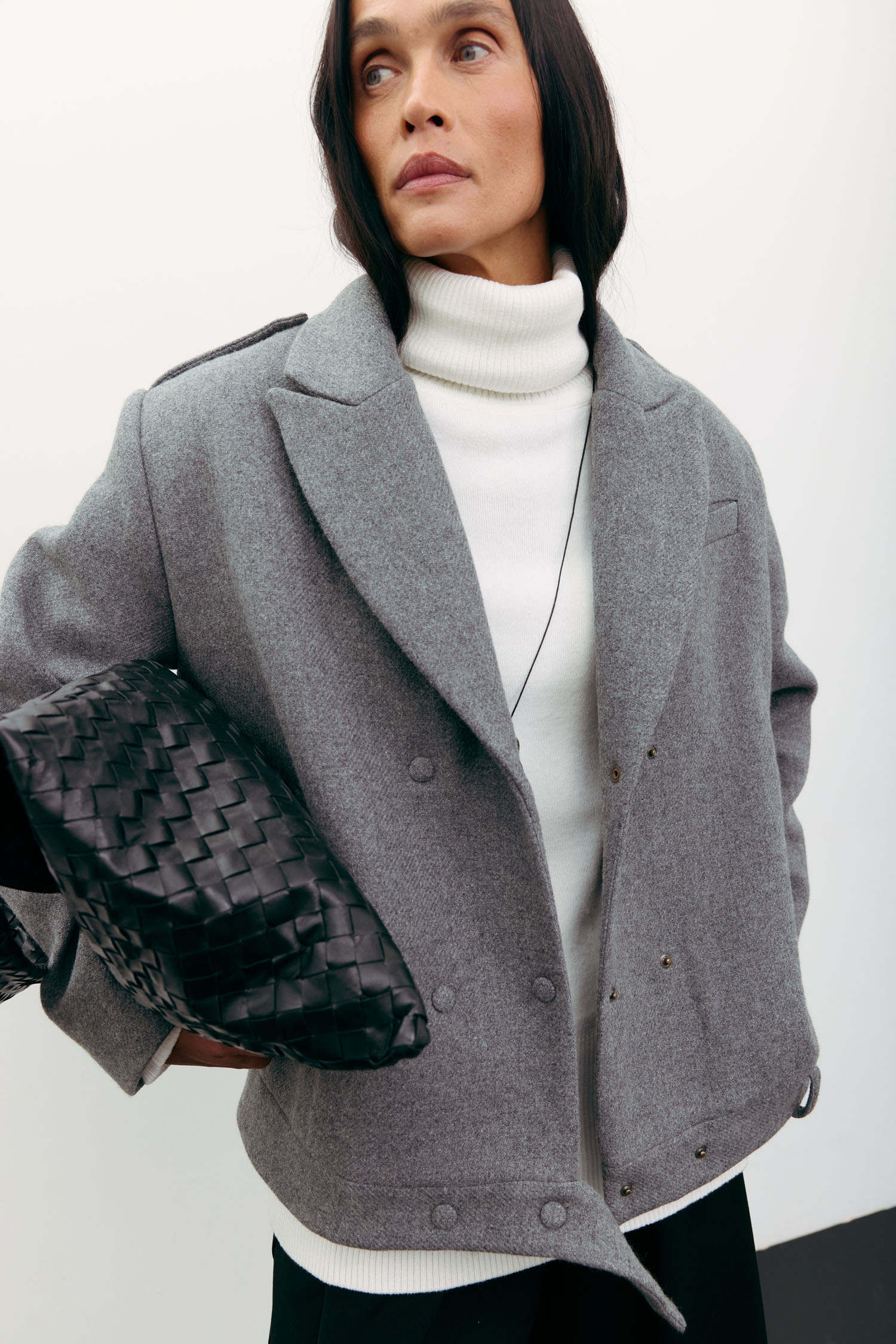 Пальто-жакет вовняне сіре TLA_00003543, фото 1 Пальто-жакет вовняне сіре TLA_00003543, фото 1 - в интернет магазине KAPSULA