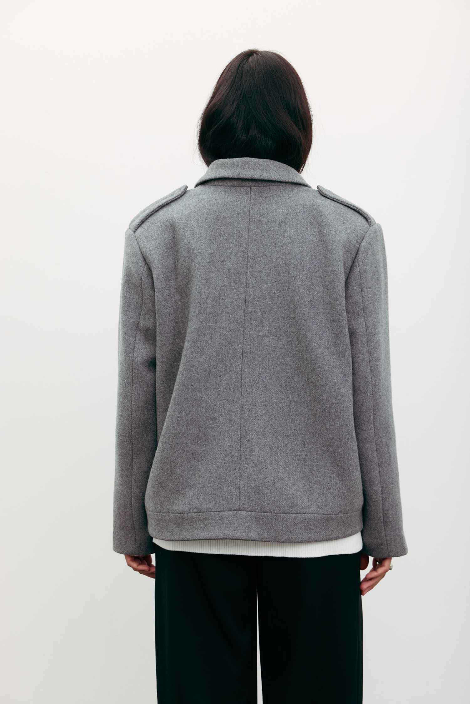 Пальто-жакет вовняне сіре TLA_00003543, фото 1 Пальто-жакет вовняне сіре TLA_00003543, фото 1 - в интернет магазине KAPSULA