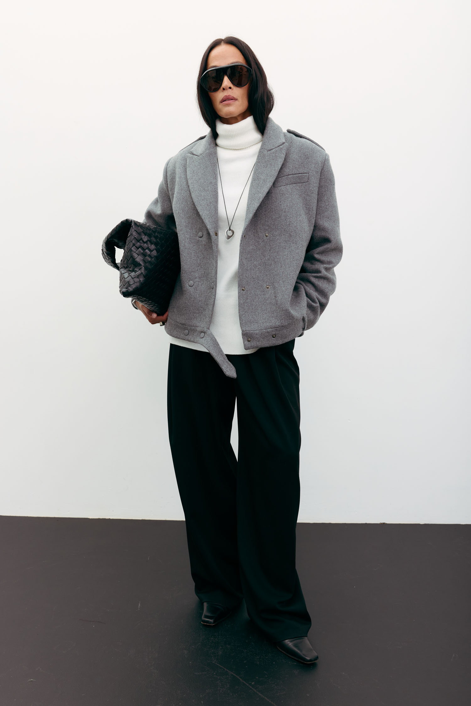 Пальто-жакет вовняне сіре TLA_00003543, фото 1 Пальто-жакет вовняне сіре TLA_00003543, фото 1 - в интернет магазине KAPSULA