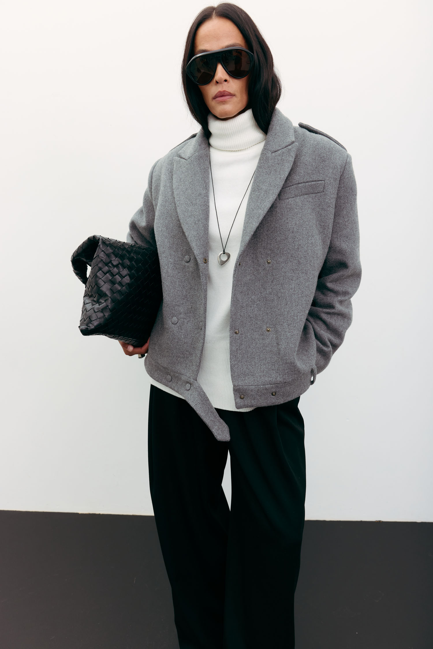 Пальто-жакет вовняне сіре TLA_00003543, фото 1 Пальто-жакет вовняне сіре TLA_00003543, фото 1 - в интернет магазине KAPSULA