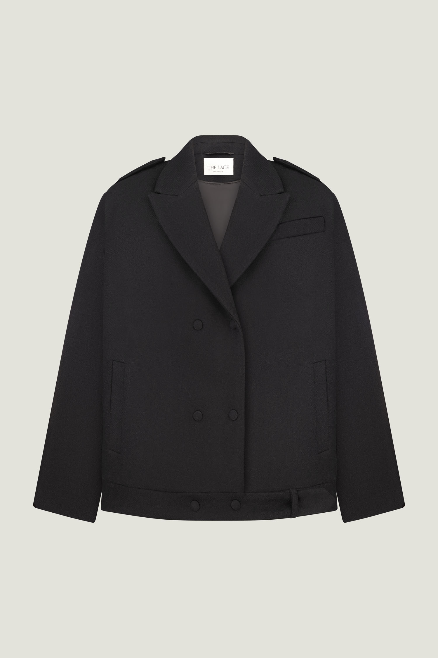 Пальто-жакет вовняне чорне TLA_00003544, фото 1 Пальто-жакет вовняне чорне TLA_00003544, фото 1 - в интернет магазине KAPSULA