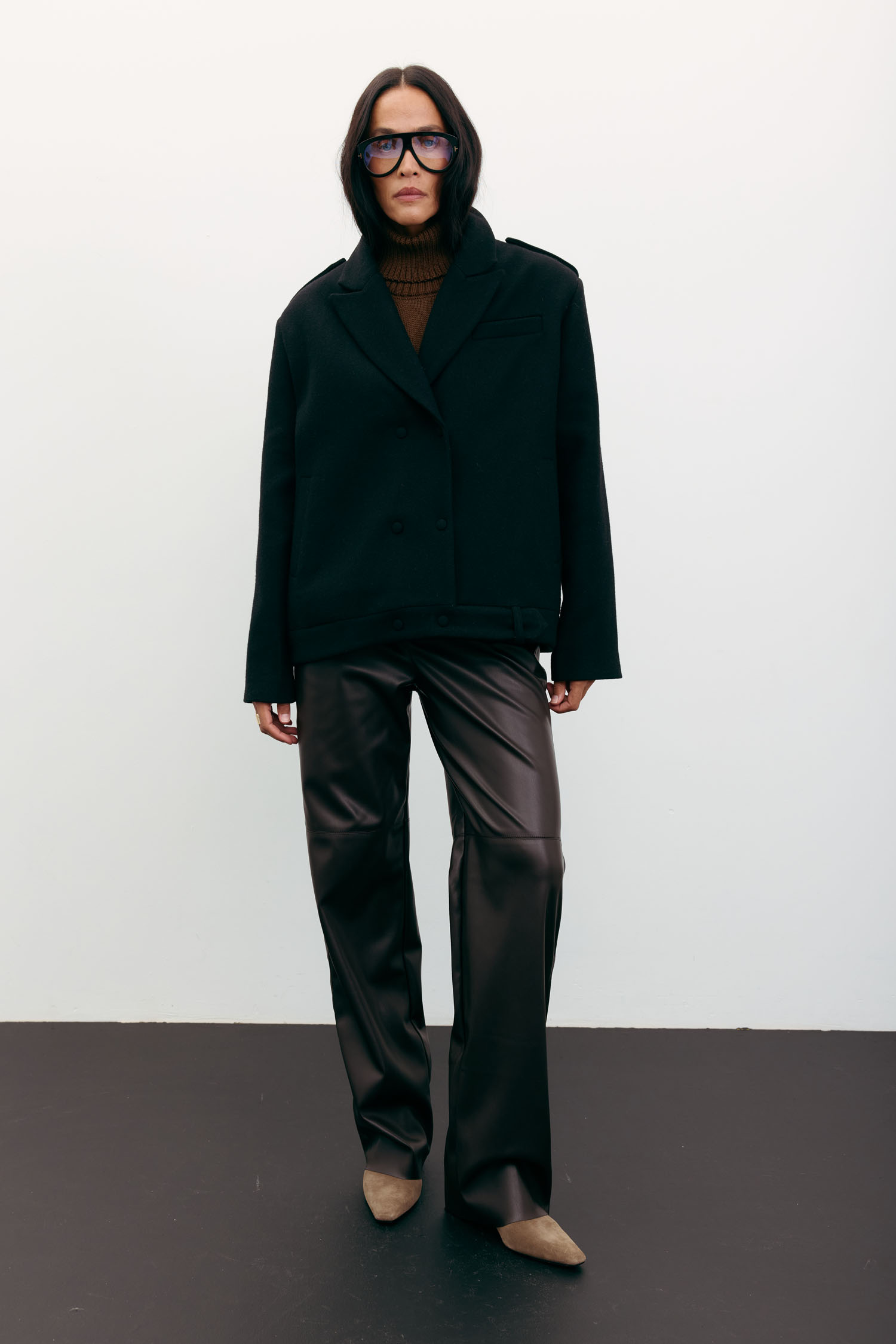 Пальто-жакет вовняне чорне TLA_00003544, фото 1 Пальто-жакет вовняне чорне TLA_00003544, фото 1 - в интернет магазине KAPSULA