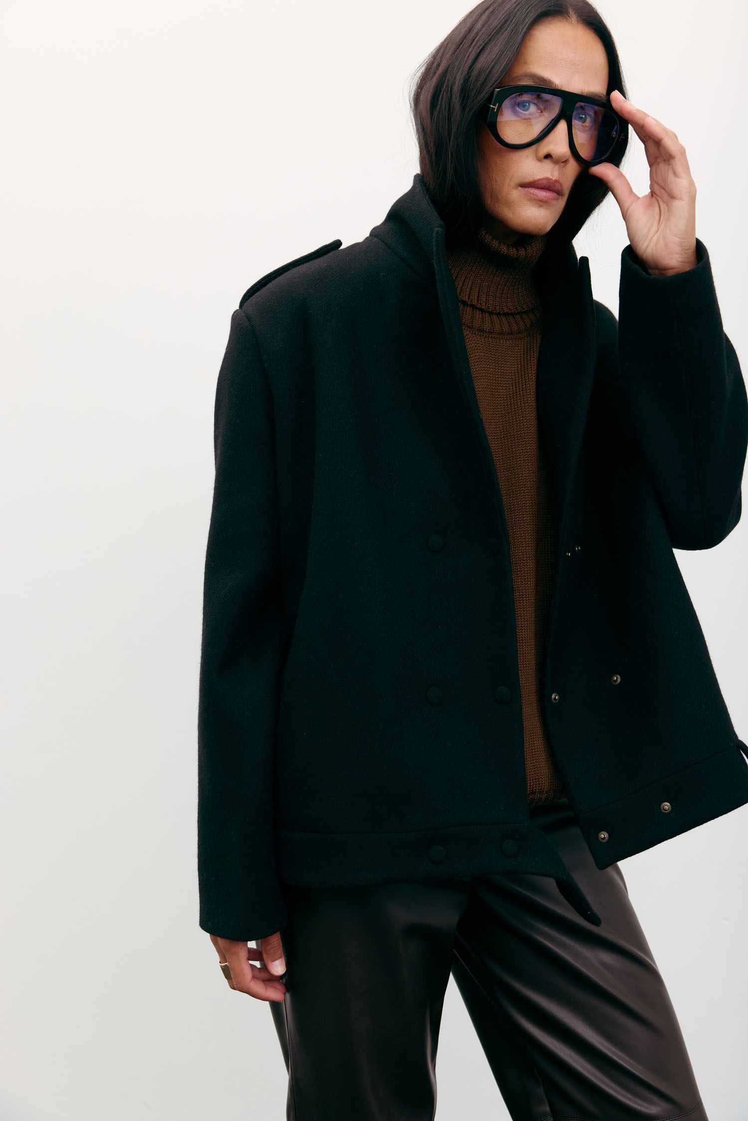 Пальто-жакет вовняне чорне TLA_00003544, фото 1 Пальто-жакет вовняне чорне TLA_00003544, фото 1 - в интернет магазине KAPSULA