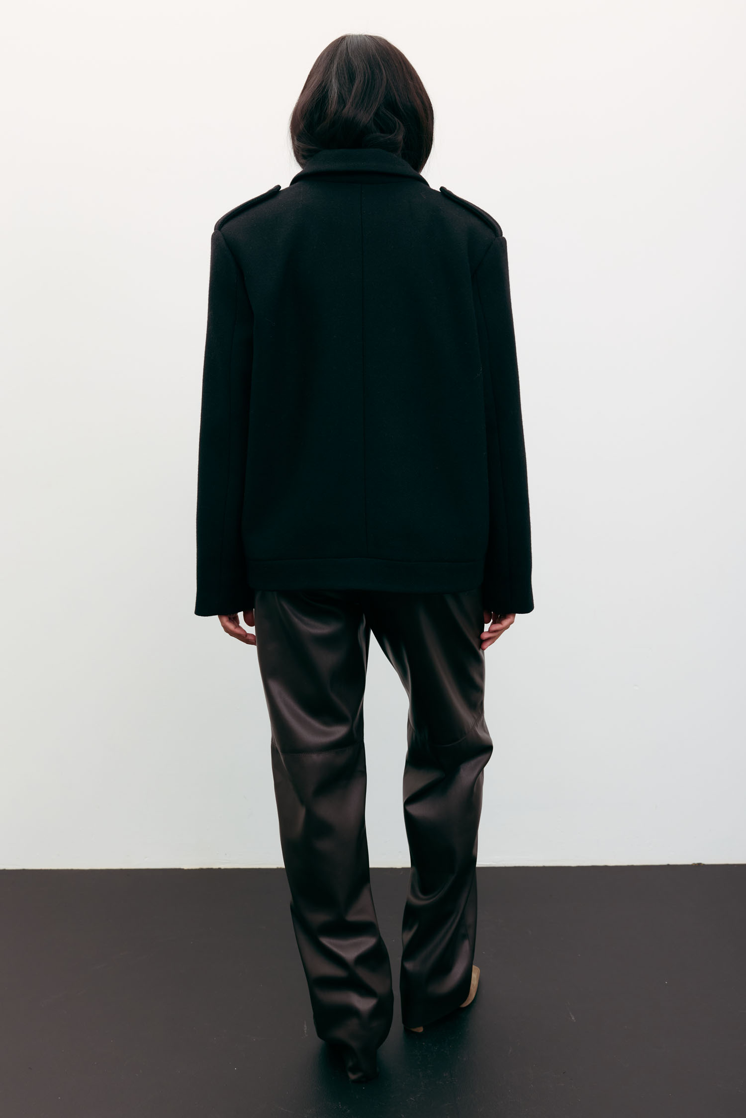 Пальто-жакет вовняне чорне TLA_00003544, фото 1 Пальто-жакет вовняне чорне TLA_00003544, фото 1 - в интернет магазине KAPSULA