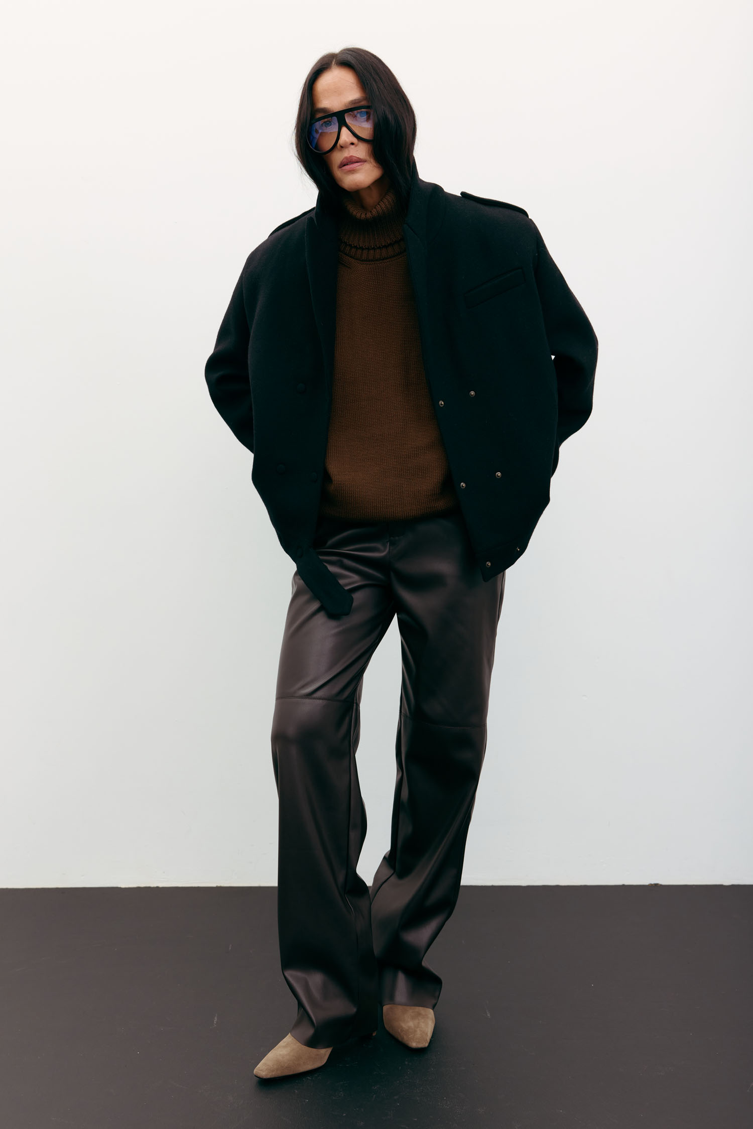 Пальто-жакет вовняне чорне TLA_00003544, фото 1 Пальто-жакет вовняне чорне TLA_00003544, фото 1 - в интернет магазине KAPSULA