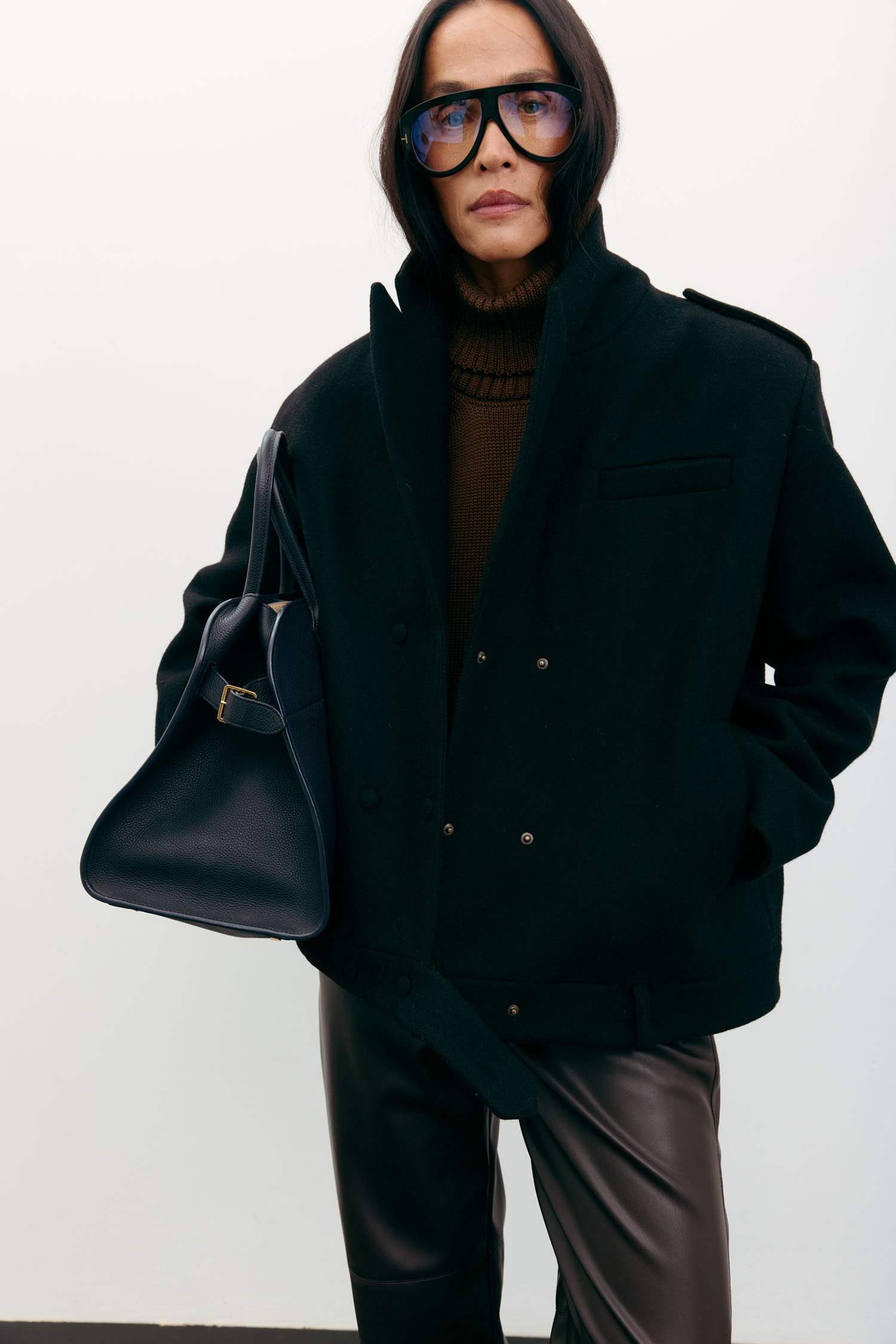 Пальто-жакет вовняне чорне TLA_00003544, фото 1 Пальто-жакет вовняне чорне TLA_00003544, фото 1 - в интернет магазине KAPSULA