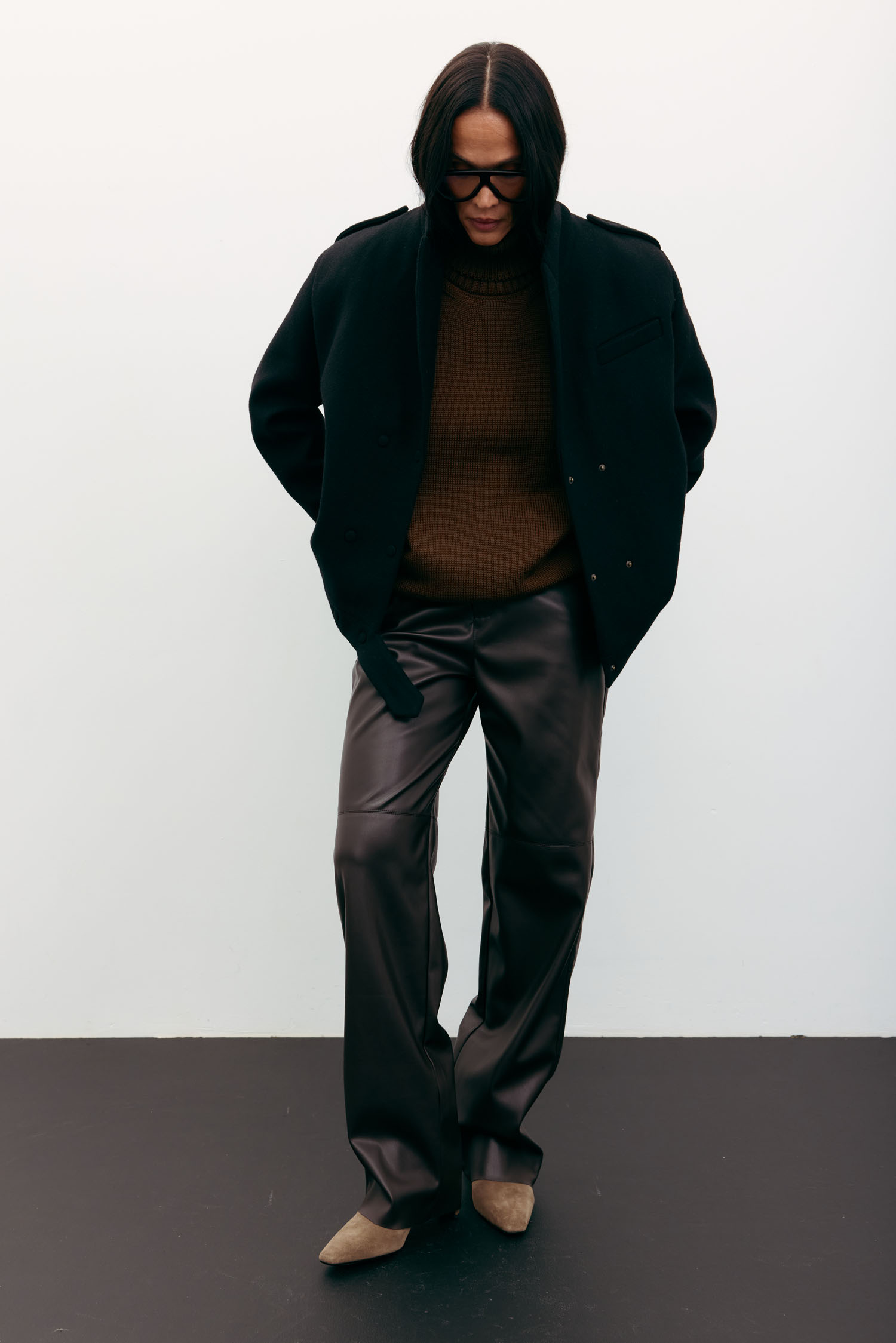 Пальто-жакет вовняне чорне TLA_00003544, фото 1 Пальто-жакет вовняне чорне TLA_00003544, фото 1 - в интернет магазине KAPSULA