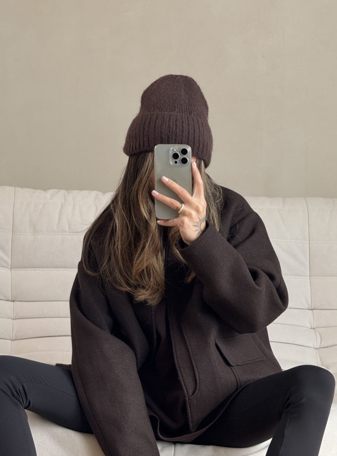 Шапка ангорова шоколадна TLA_00003551, фото 1 Шапка ангорова шоколадна TLA_00003551, фото 1 - в интернет магазине KAPSULA