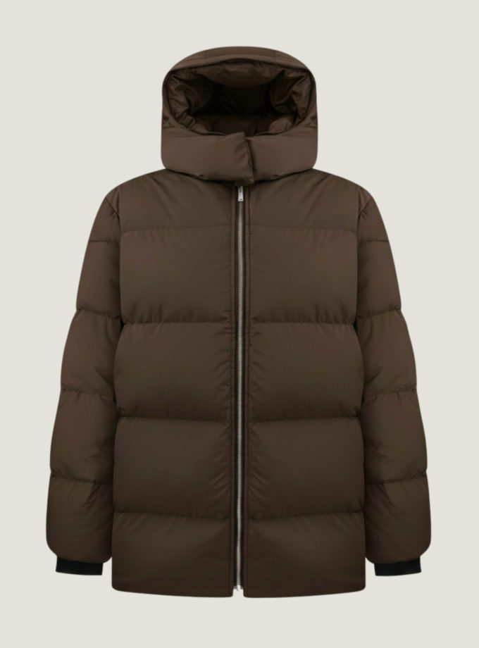 Куртка вільного крою шоколадна TLA_00003590, фото 1 Куртка вільного крою шоколадна TLA_00003590, фото 1 - в интернет магазине KAPSULA