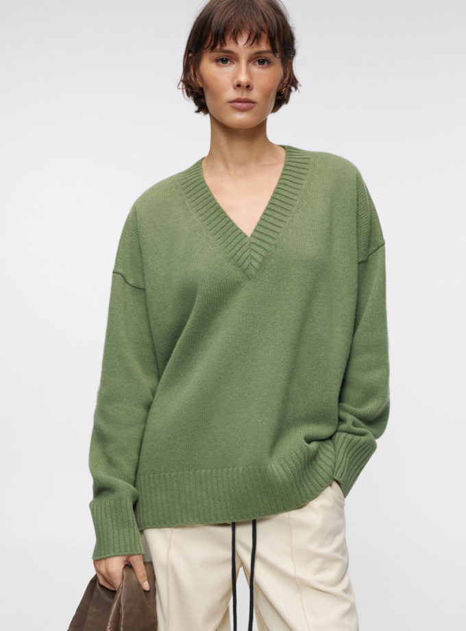 Светр Fall Fern Green IM_FLL/FRN/GRN/SWTR, фото 1 - в интернет магазине KAPSULA