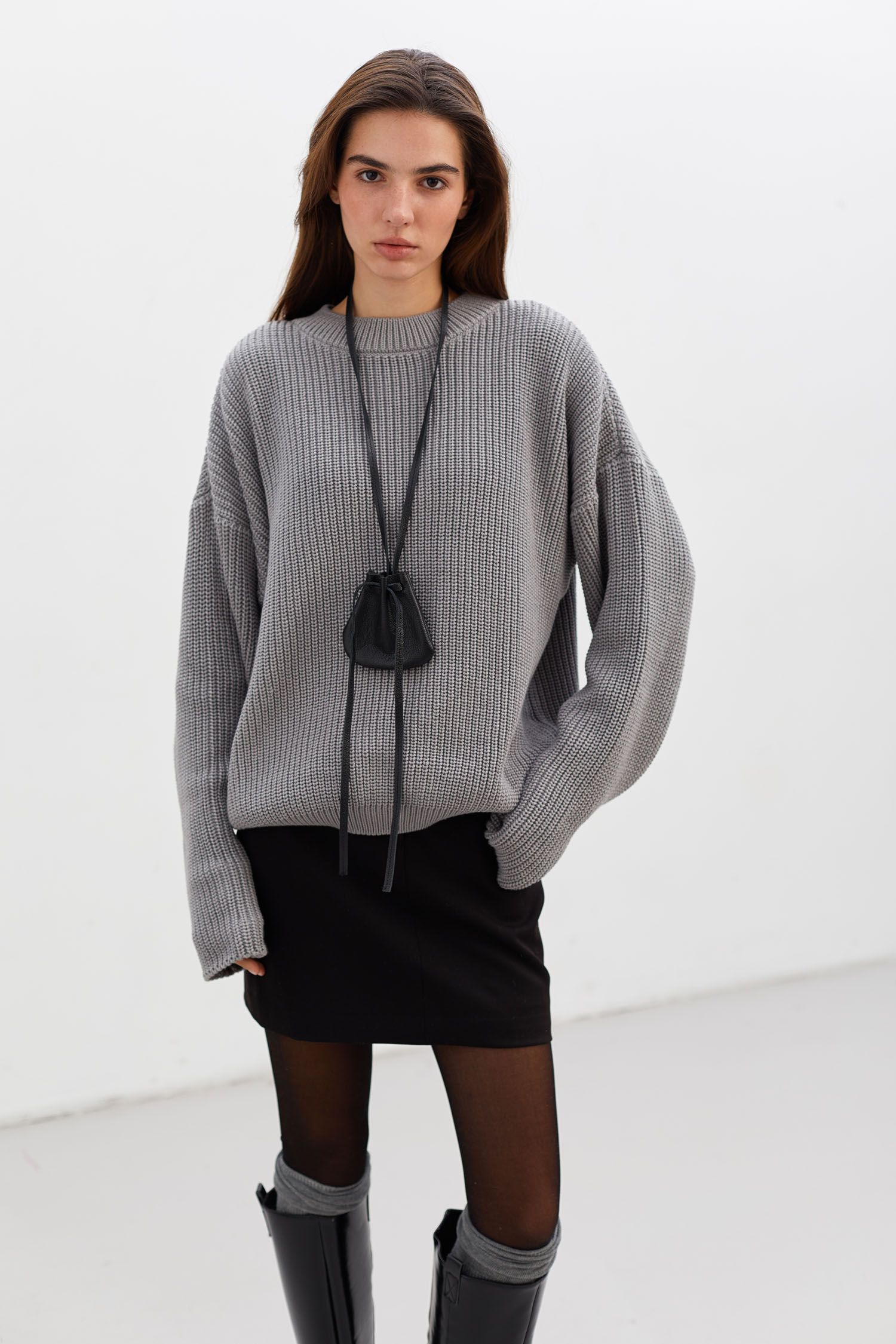 Светр оверсайз сірий TLA_0067739, фото 1 Светр оверсайз сірий TLA_0067739, фото 1 - в интернет магазине KAPSULA