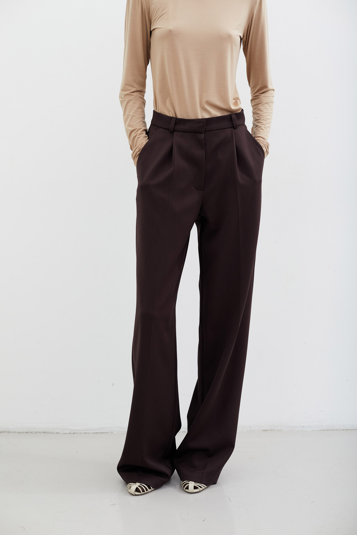 Брюки палаццо шоколадні Modena TLA_0069519, фото 1 Брюки палаццо шоколадні Modena TLA_0069519, фото 1 - в интернет магазине KAPSULA