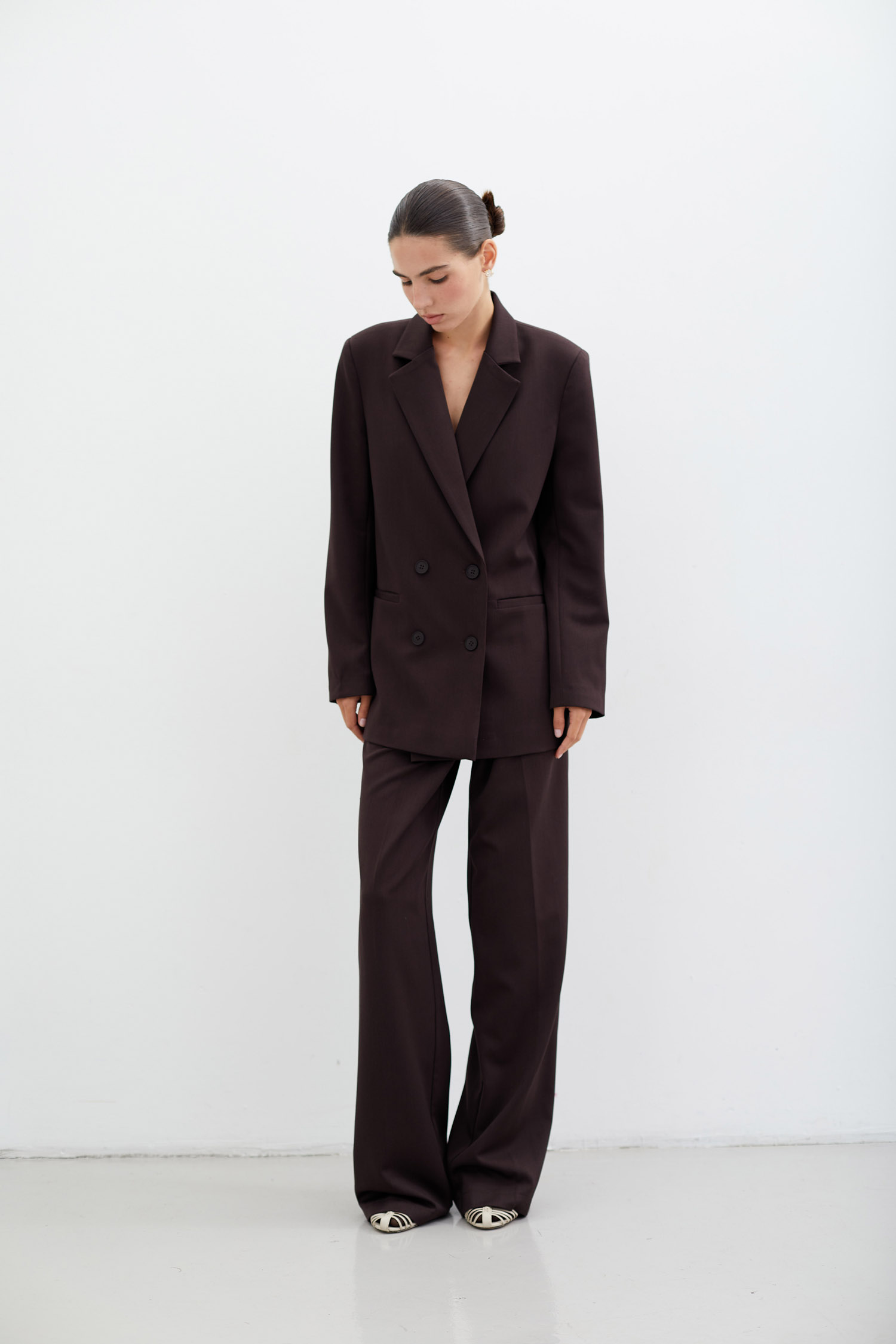 Брюки палаццо шоколадні Modena TLA_0069519, фото 1 Брюки палаццо шоколадні Modena TLA_0069519, фото 1 - в интернет магазине KAPSULA