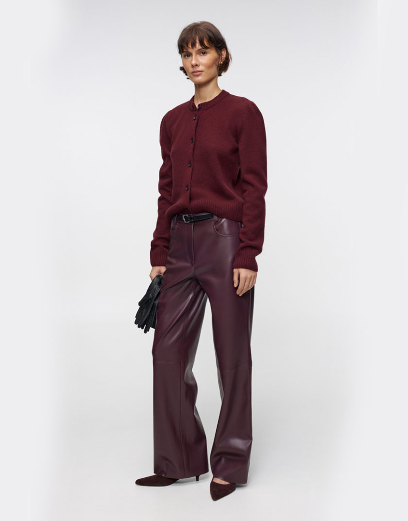 Штани Autumn Wine Leather Pants IM_ATMN/WN/LTHR/PNTS, фото 1 - в интернет магазине KAPSULA