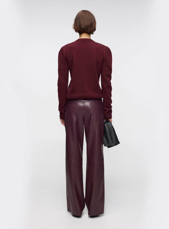 Штани Autumn Wine Leather Pants IM_ATMN/WN/LTHR/PNTS, фото 1 - в интернет магазине KAPSULA