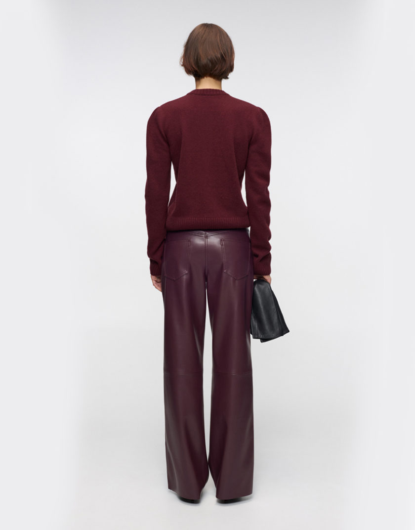 Штани Autumn Wine Leather Pants IM_ATMN/WN/LTHR/PNTS, фото 1 - в интернет магазине KAPSULA