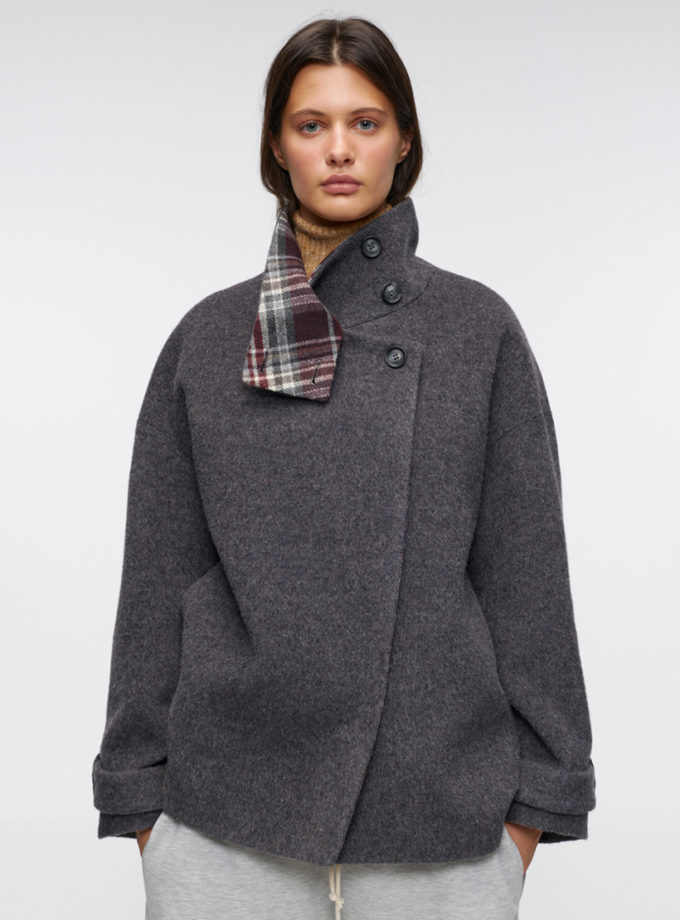 Пальто Misty Morning Stand Collar IM_MST/MRNNG/STND/CLLR/CT, фото 1 - в интернет магазине KAPSULA