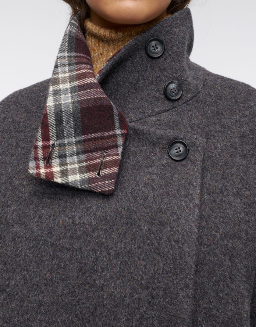 Пальто Misty Morning Stand Collar IM_MST/MRNNG/STND/CLLR/CT, фото 1 - в интернет магазине KAPSULA