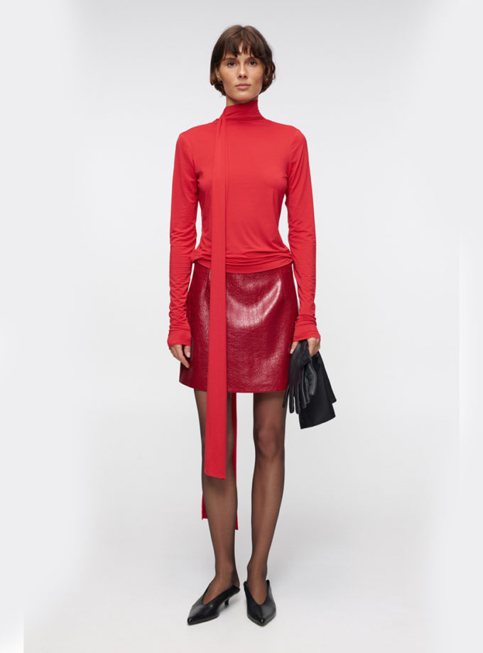 Спідниця Autumn Wine Leather IM_ATMN/WN/LTHR/SKRT, фото 1 - в интернет магазине KAPSULA