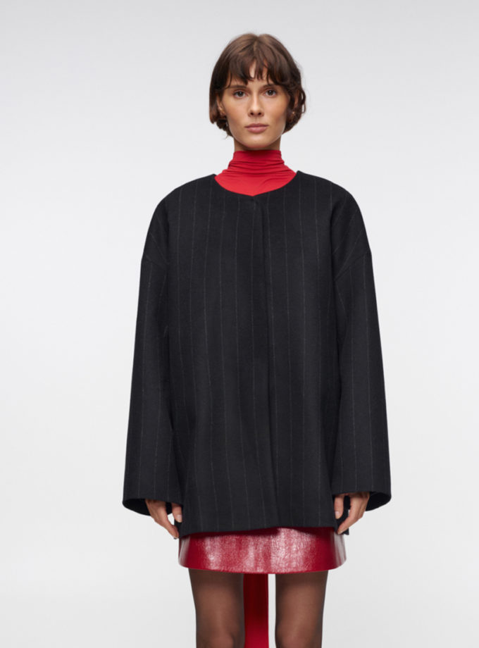 Пальто Eclipse Striped Cashmere IM_ECLPS/STRPD/CSHMR/CT, фото 1 - в интернет магазине KAPSULA