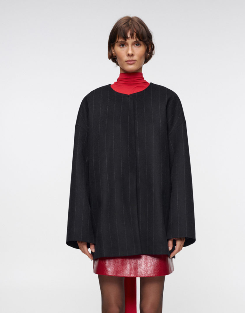Пальто Eclipse Striped Cashmere IM_ECLPS/STRPD/CSHMR/CT, фото 1 - в интернет магазине KAPSULA