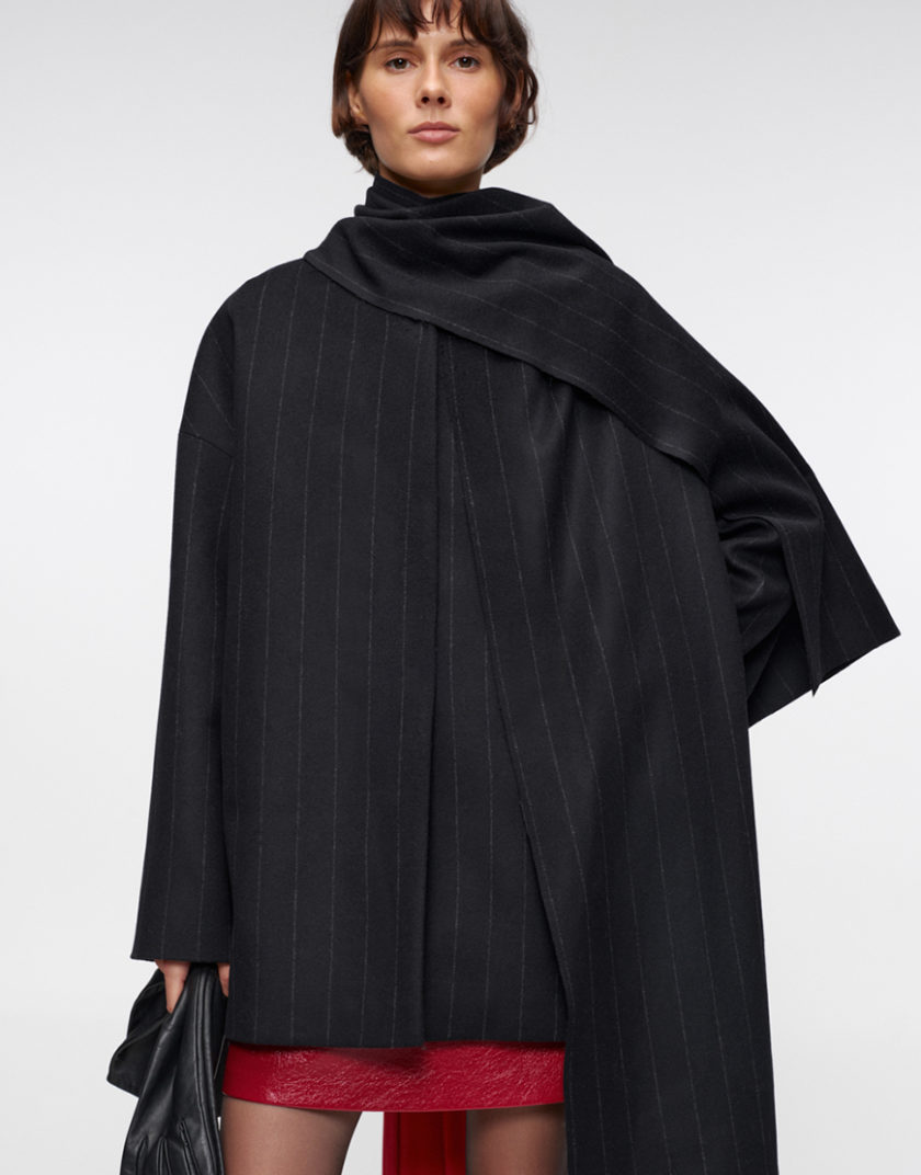 Пальто Eclipse Striped Cashmere IM_ECLPS/STRPD/CSHMR/CT, фото 1 - в интернет магазине KAPSULA