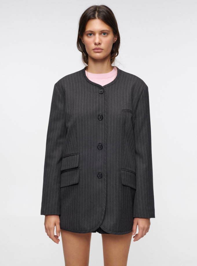 Блейзер Autumn Noir Pinstripe IM_ATMN/NR/PNSTRP/BLZR, фото 1 - в интернет магазине KAPSULA