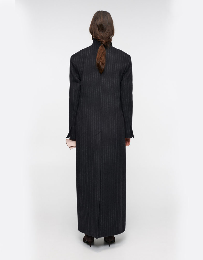 Пальто Charcoal Stripe Maxi IM_CHRCL/STRP/MX/CT, фото 1 - в интернет магазине KAPSULA